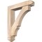 Ekena Millwork Balboa Arts and Crafts Smooth Bracket w/ Offset Brace, Douglas Fir, 5 1/2"W x 26"D x 30"H BKT0604X26X30BOA03SDF - alternate 1